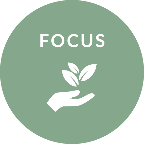 circle saying focus