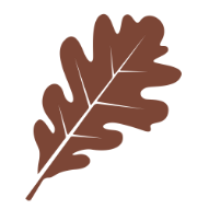 Brown Oak Leaf Icon