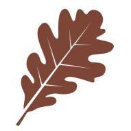 Brown Oak Leaf Icon