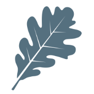 Blue Oak Leaf Icon